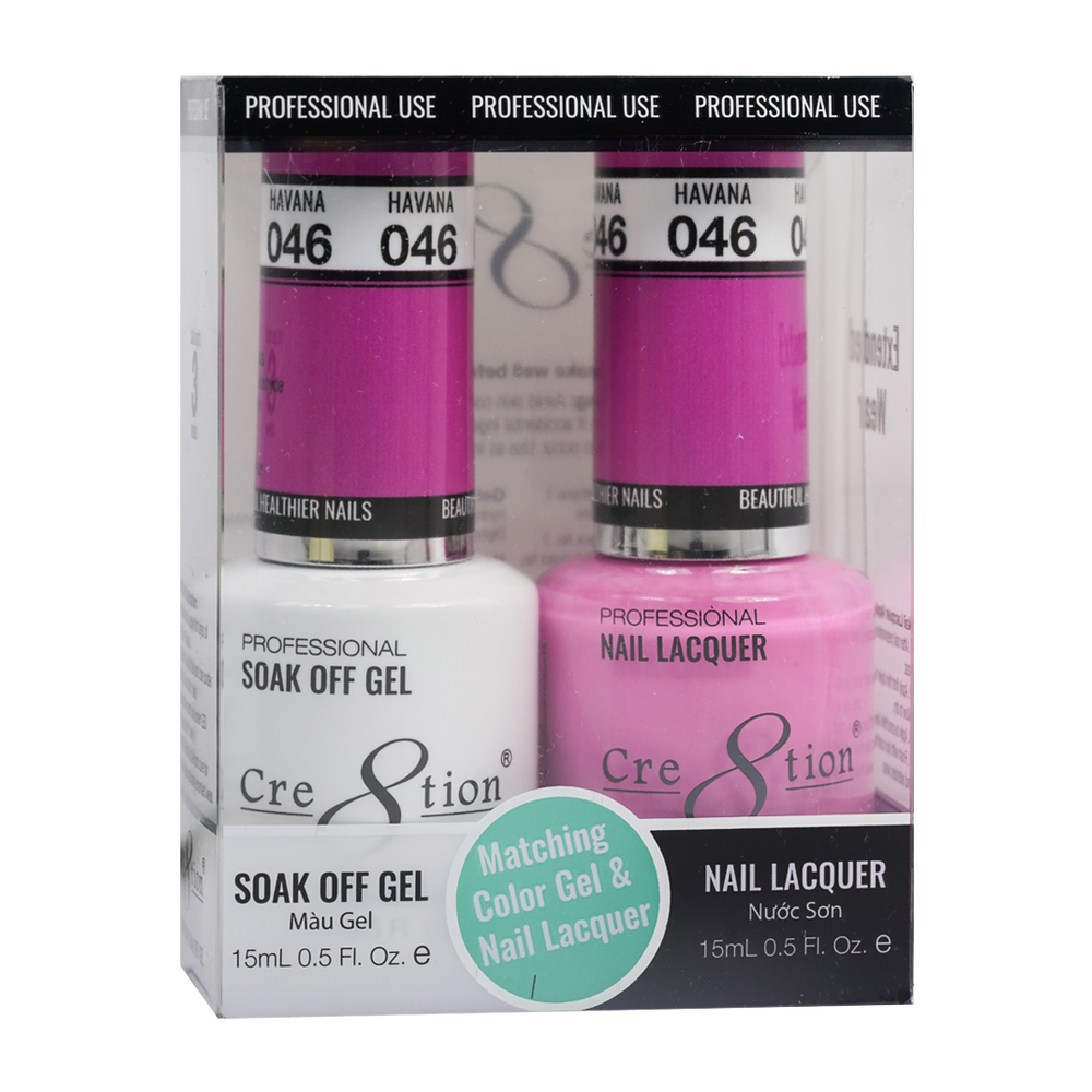 Cre8tion Gel Polish And Nail Lacquer, 046, 0.5oz, 0916-0887