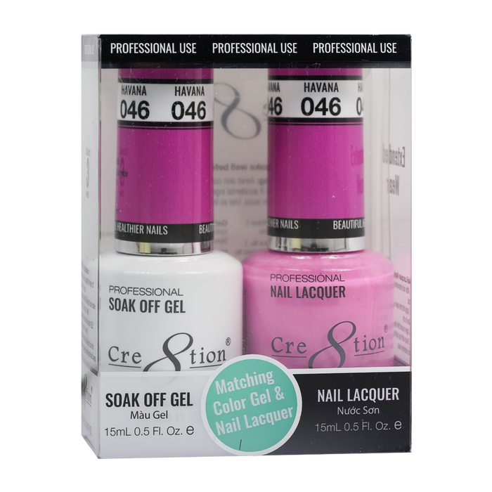 Cre8tion Gel Polish And Nail Lacquer, 046, 0.5oz, 0916-0887