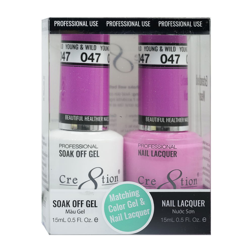 Cre8tion Gel Polish And Nail Lacquer, 047, 0.5oz, 0916-0888