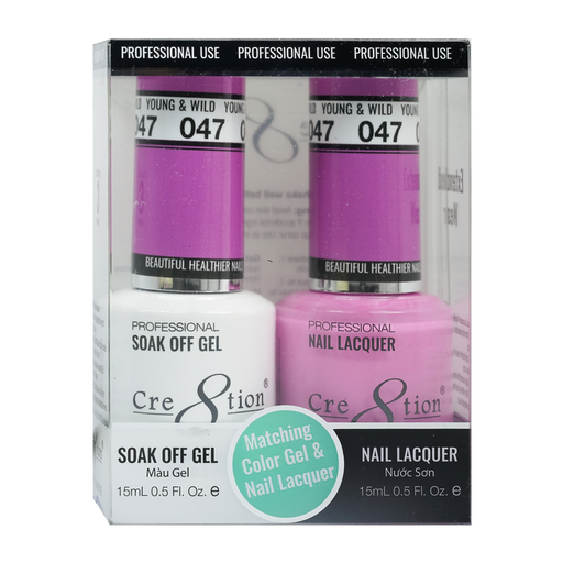 Cre8tion Gel Polish And Nail Lacquer, 047, 0.5oz, 0916-0888