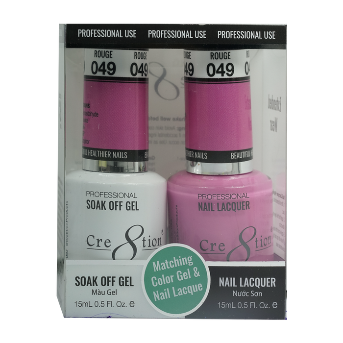 Cre8tion Gel Polish And Nail Lacquer, 049, 0.5oz, 0916-0890