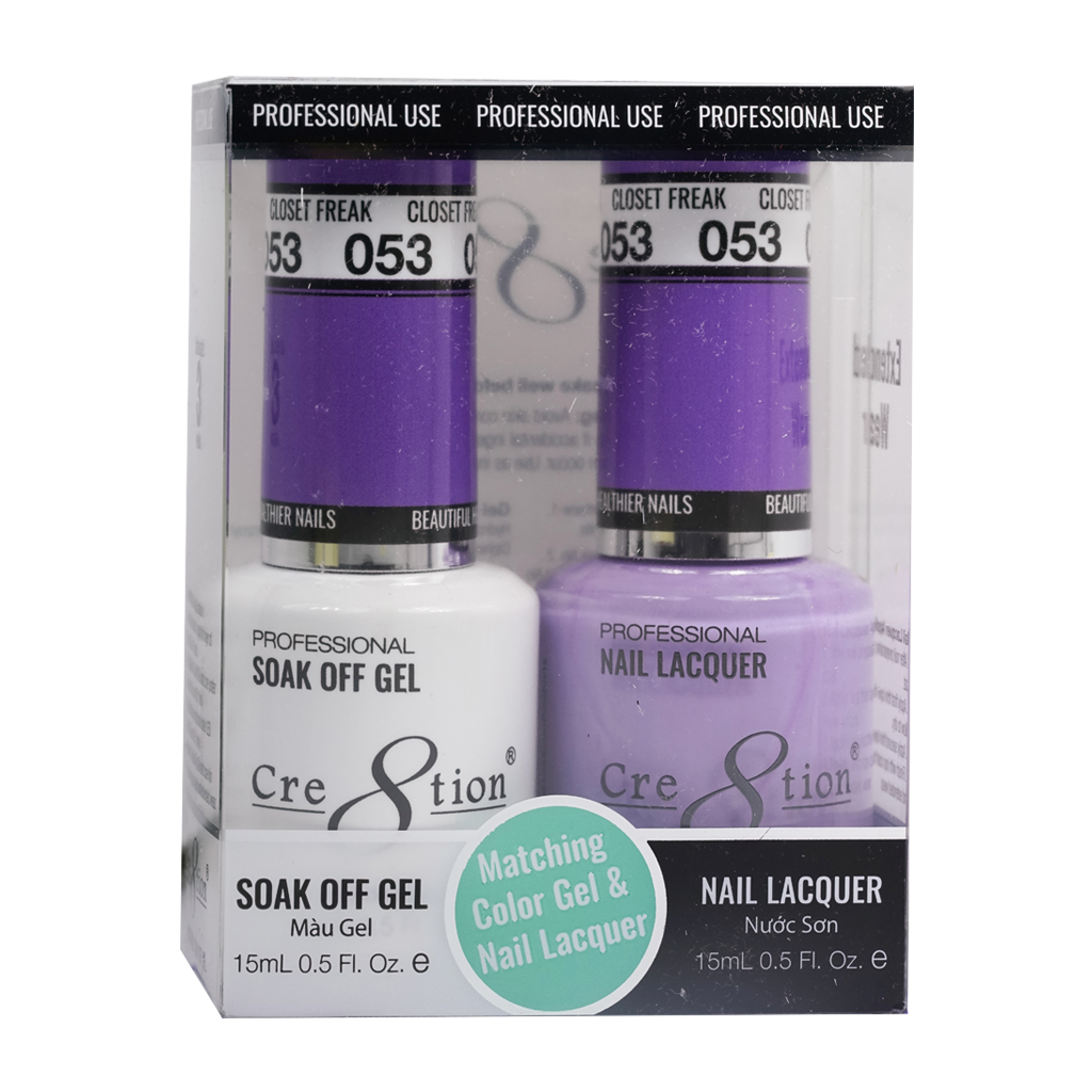 Cre8tion Gel Polish And Nail Lacquer, 053, 0.5oz, 0916-0894