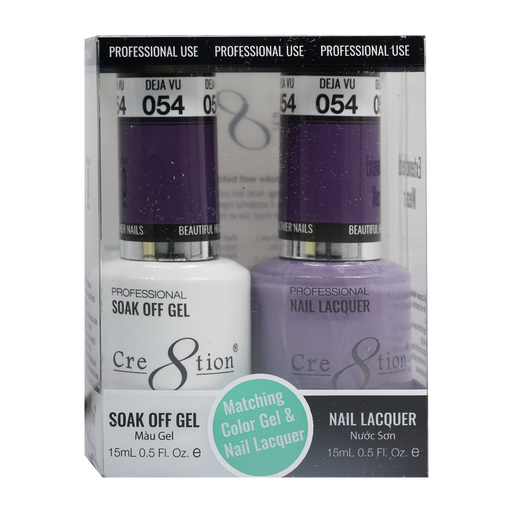 Cre8tion Gel Polish And Nail Lacquer, 054, 0.5oz, 0916-0895