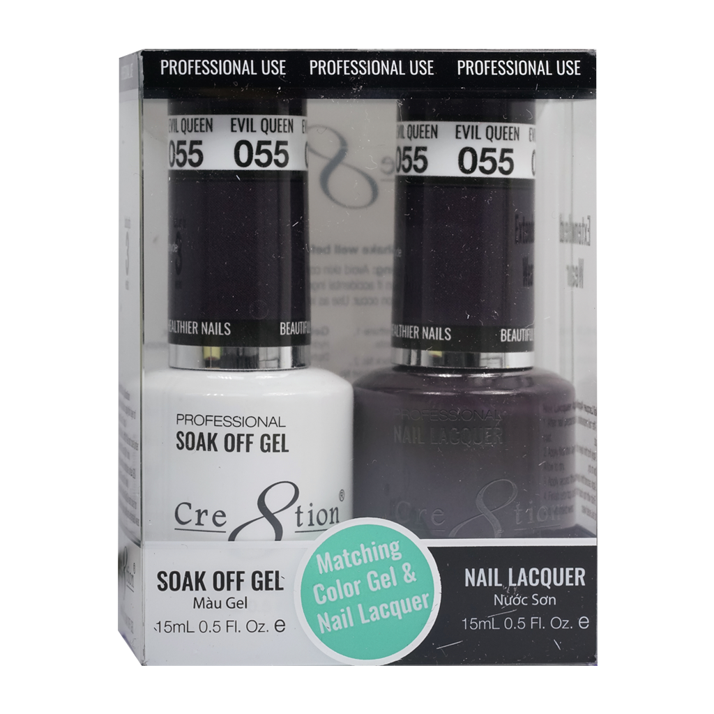 Cre8tion Gel Polish And Nail Lacquer, 055, 0.5oz, 0916-0896