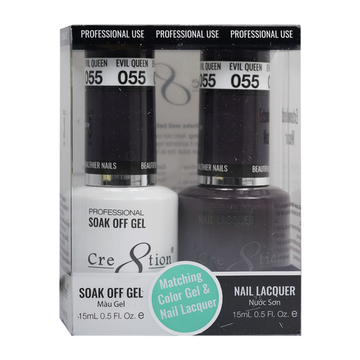 Cre8tion Gel Polish And Nail Lacquer, 055, 0.5oz, 0916-0896