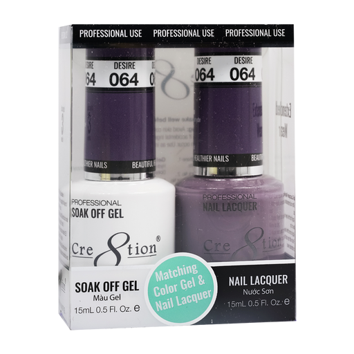 Cre8tion Gel Polish And Nail Lacquer, 064, 0.5oz, 0916-0905