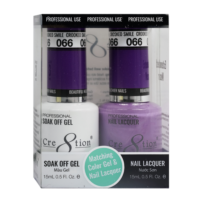 Cre8tion Gel Polish And Nail Lacquer, 066, 0.5oz, 0916-0907