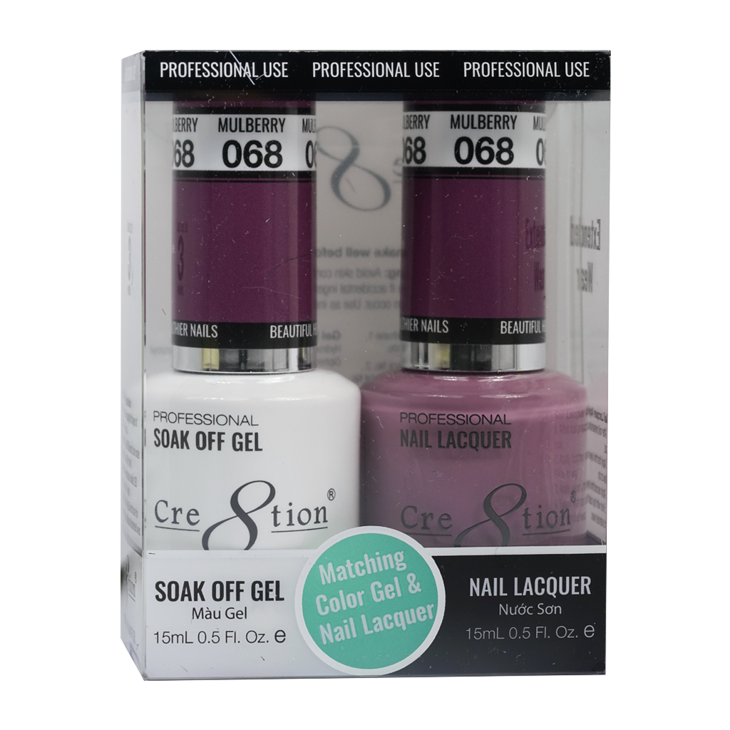 Cre8tion Gel Polish And Nail Lacquer, 068, 0.5oz, 0916-0909