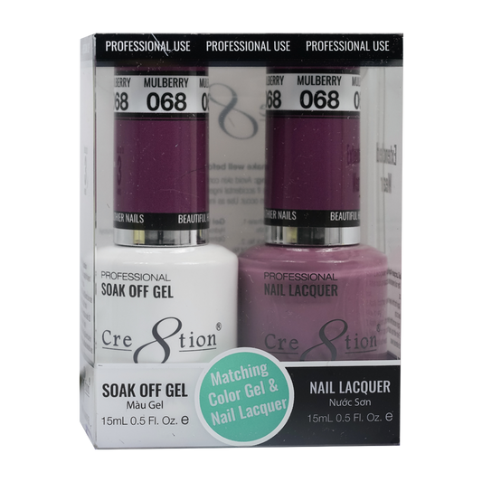 Cre8tion Gel Polish And Nail Lacquer, 068, 0.5oz, 0916-0909