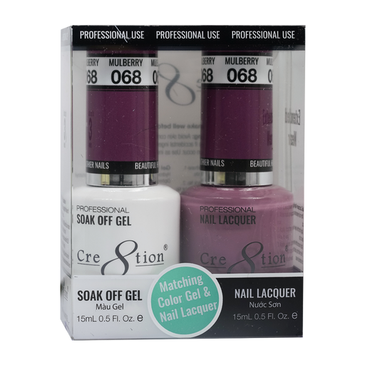 Cre8tion Gel Polish And Nail Lacquer, 068, 0.5oz, 0916-0909
