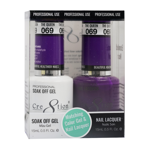 Cre8tion Gel Polish And Nail Lacquer, 069, 0.5oz, 0916-0910