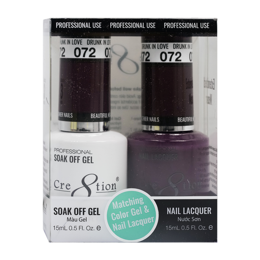 Cre8tion Gel Polish And Nail Lacquer, 072, 0.5oz, 0916-0913