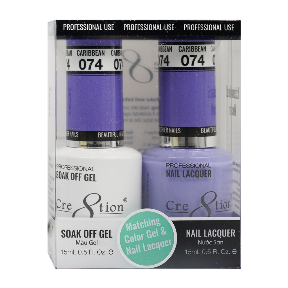 Cre8tion Gel Polish And Nail Lacquer, 074, 0.5oz, 0916-0915