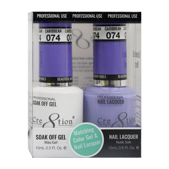 Cre8tion Gel Polish And Nail Lacquer, 074, 0.5oz, 0916-0915