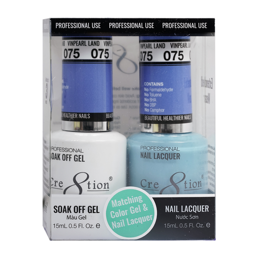Cre8tion Gel Polish And Nail Lacquer, 075, 0.5oz, 0916-0916