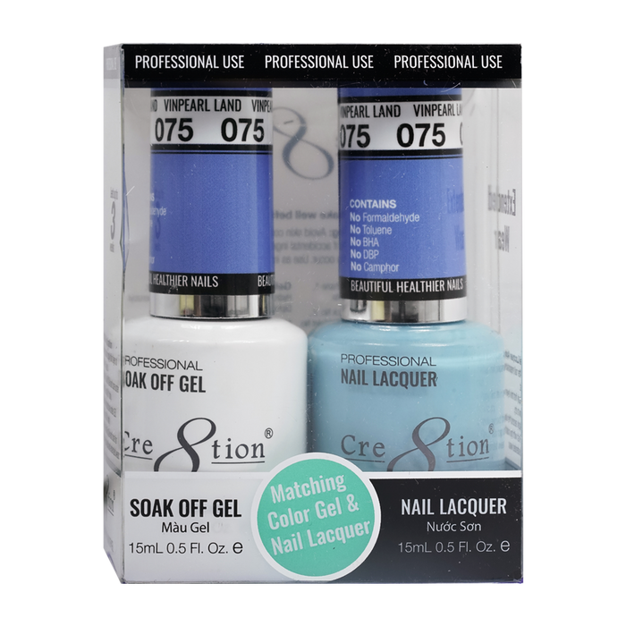 Cre8tion Gel Polish And Nail Lacquer, 075, 0.5oz, 0916-0916