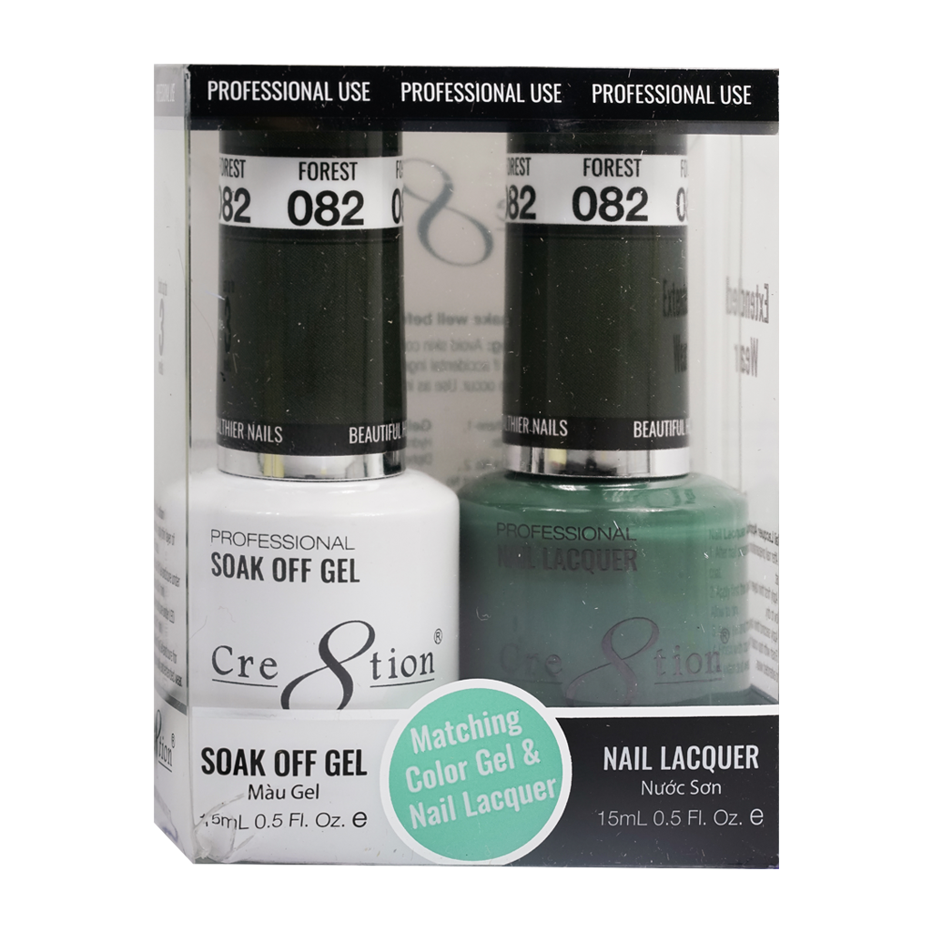 Cre8tion Gel Polish And Nail Lacquer, 082, 0.5oz, 0916-0923