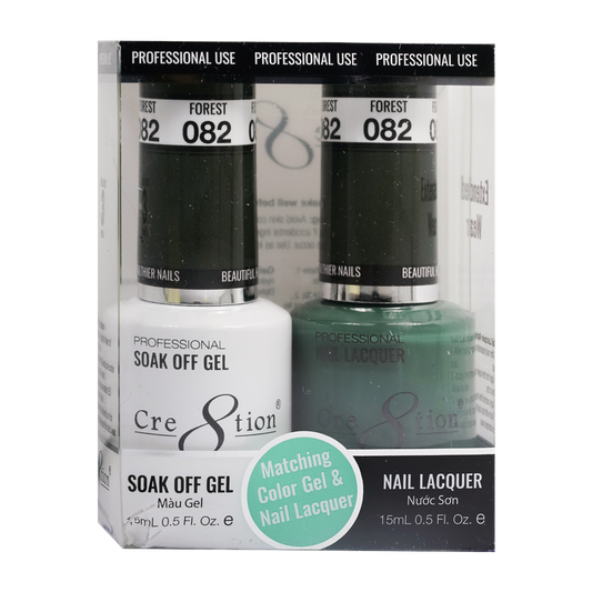 Cre8tion Gel Polish And Nail Lacquer, 082, 0.5oz, 0916-0923