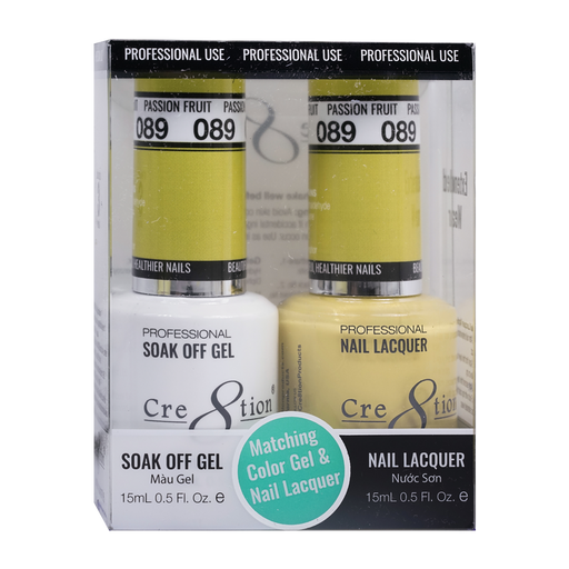 Cre8tion Gel Polish And Nail Lacquer, 089, 0.5oz, 0916-0930