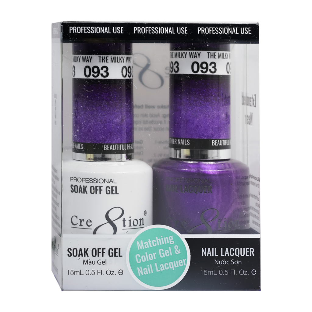 Cre8tion Gel Polish And Nail Lacquer, 093, 0.5oz, 0916-0934