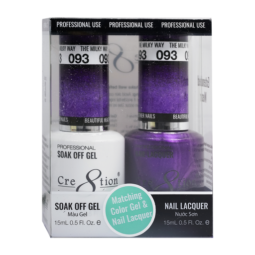 Cre8tion Gel Polish And Nail Lacquer, 093, 0.5oz, 0916-0934