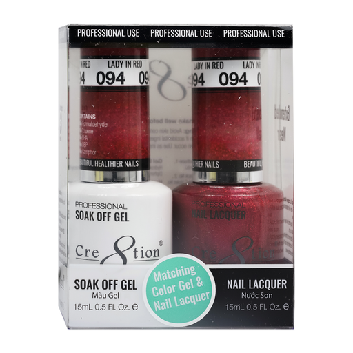 Cre8tion Gel Polish And Nail Lacquer, 094, 0.5oz, 0916-0935