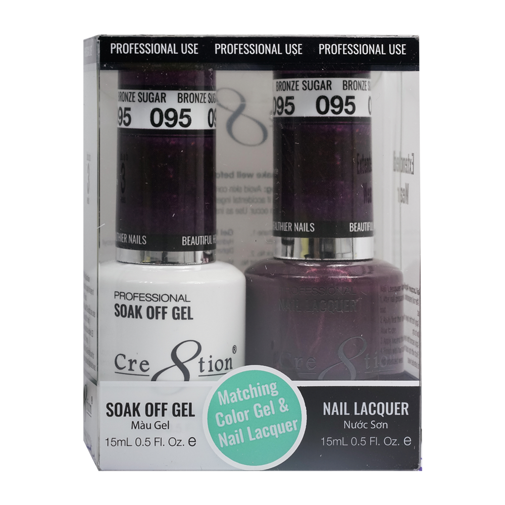 Cre8tion Gel Polish And Nail Lacquer, 095, 0.5oz, 0916-0936