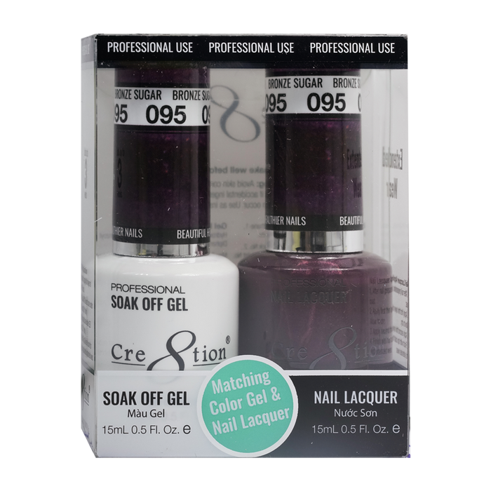Cre8tion Gel Polish And Nail Lacquer, 095, 0.5oz, 0916-0936