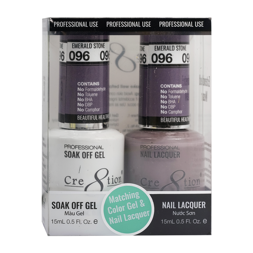 Cre8tion Gel Polish And Nail Lacquer, 096, 0.5oz, 0916-0937