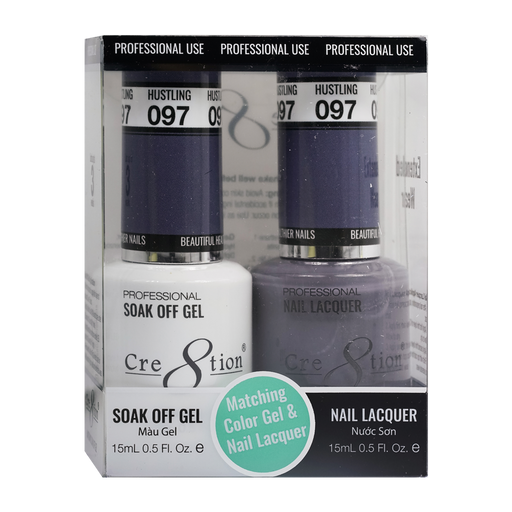 Cre8tion Gel Polish And Nail Lacquer, 097, 0.5oz, 0916-0938