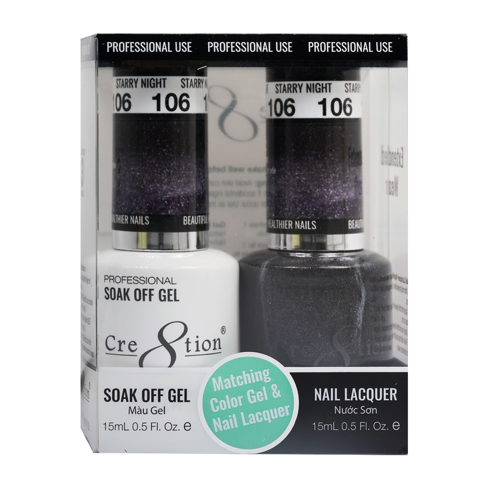 Cre8tion Gel Polish And Nail Lacquer, 106, 0.5oz, 0916-0947