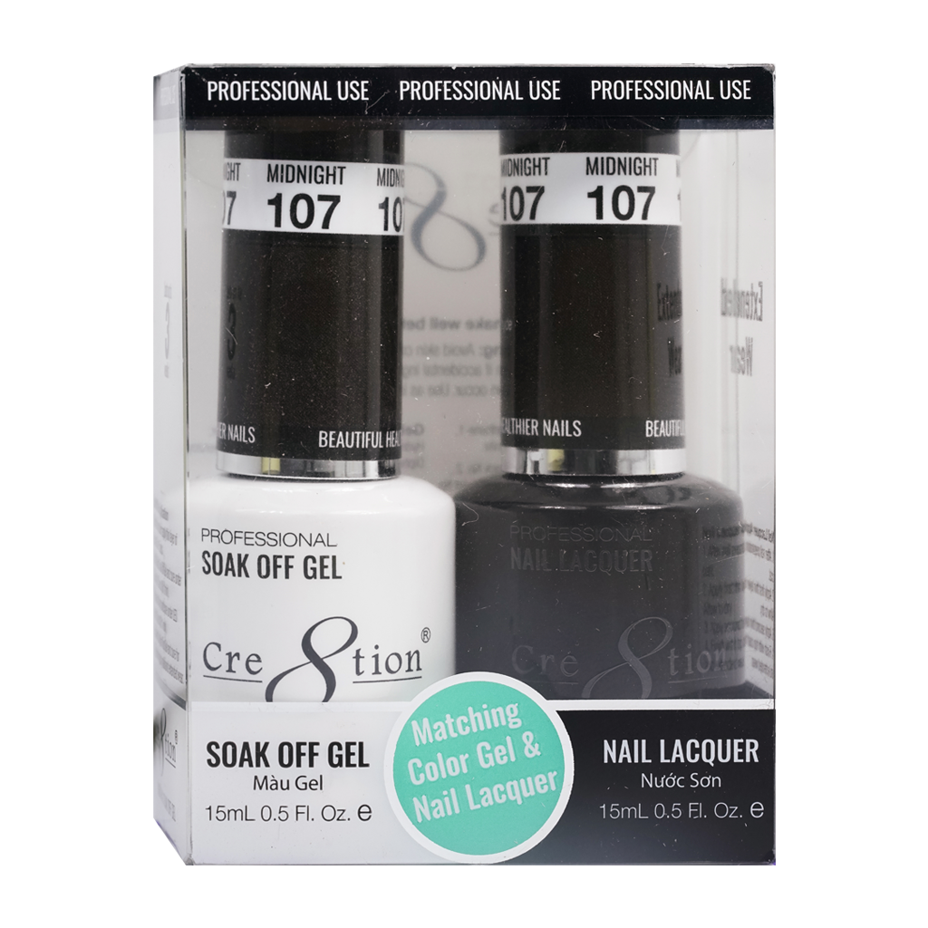 Cre8tion Gel Polish And Nail Lacquer, 107, 0.5oz, 0916-0948