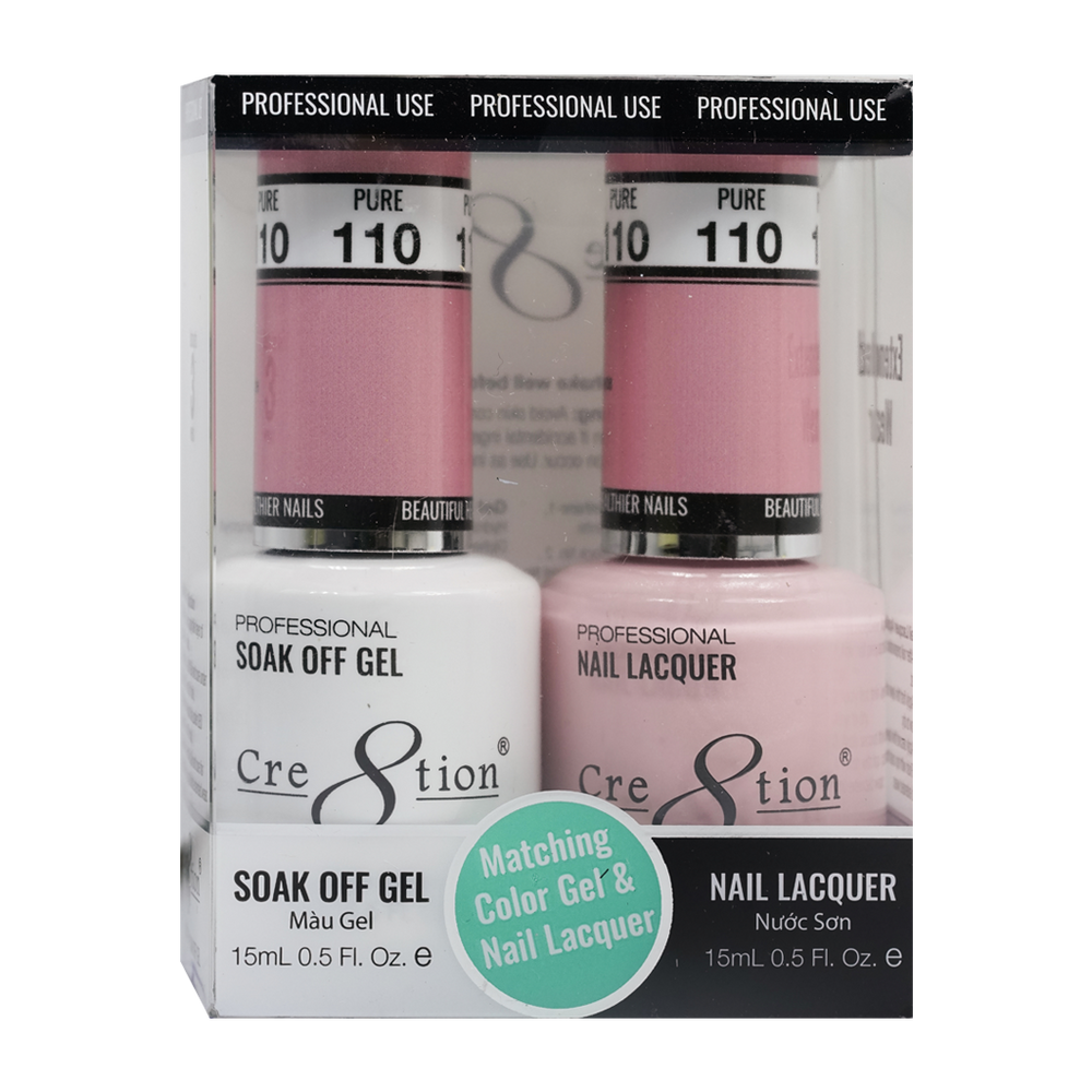 Cre8tion Gel Polish And Nail Lacquer, 110, 0.5oz, 0916-0951