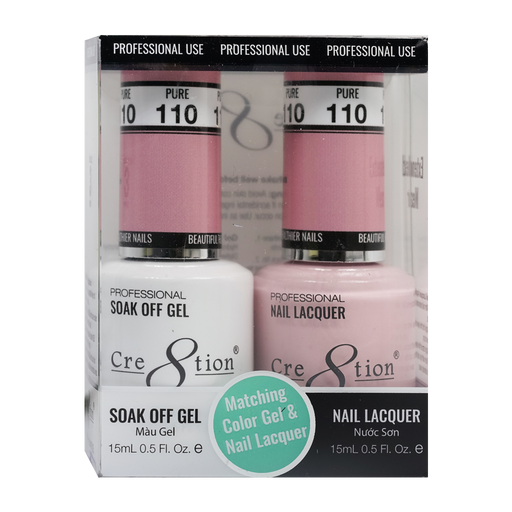 Cre8tion Gel Polish And Nail Lacquer, 110, 0.5oz, 0916-0951