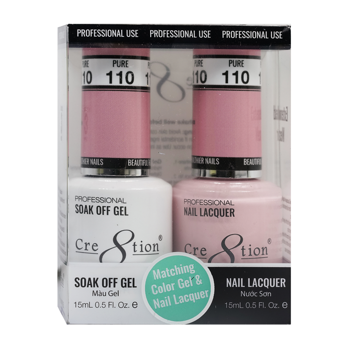 Cre8tion Gel Polish And Nail Lacquer, 110, 0.5oz, 0916-0951