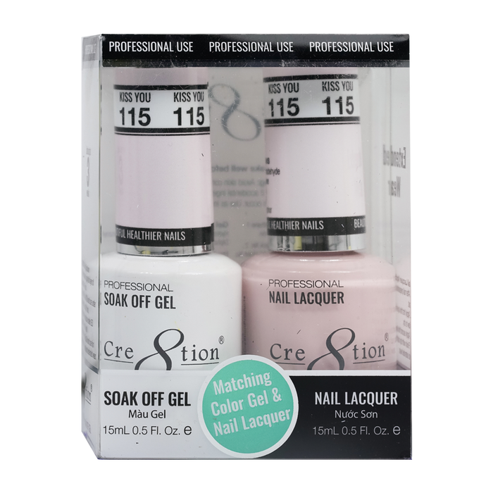 Cre8tion Gel Polish And Nail Lacquer, 115, 0.5oz, 0916-0956