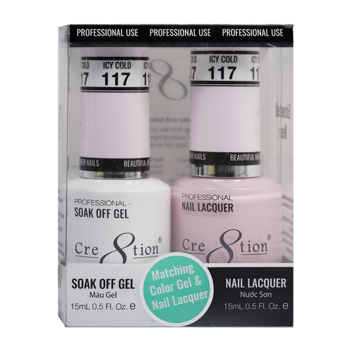 Cre8tion Gel Polish And Nail Lacquer, 117, 0.5oz, 0916-0958