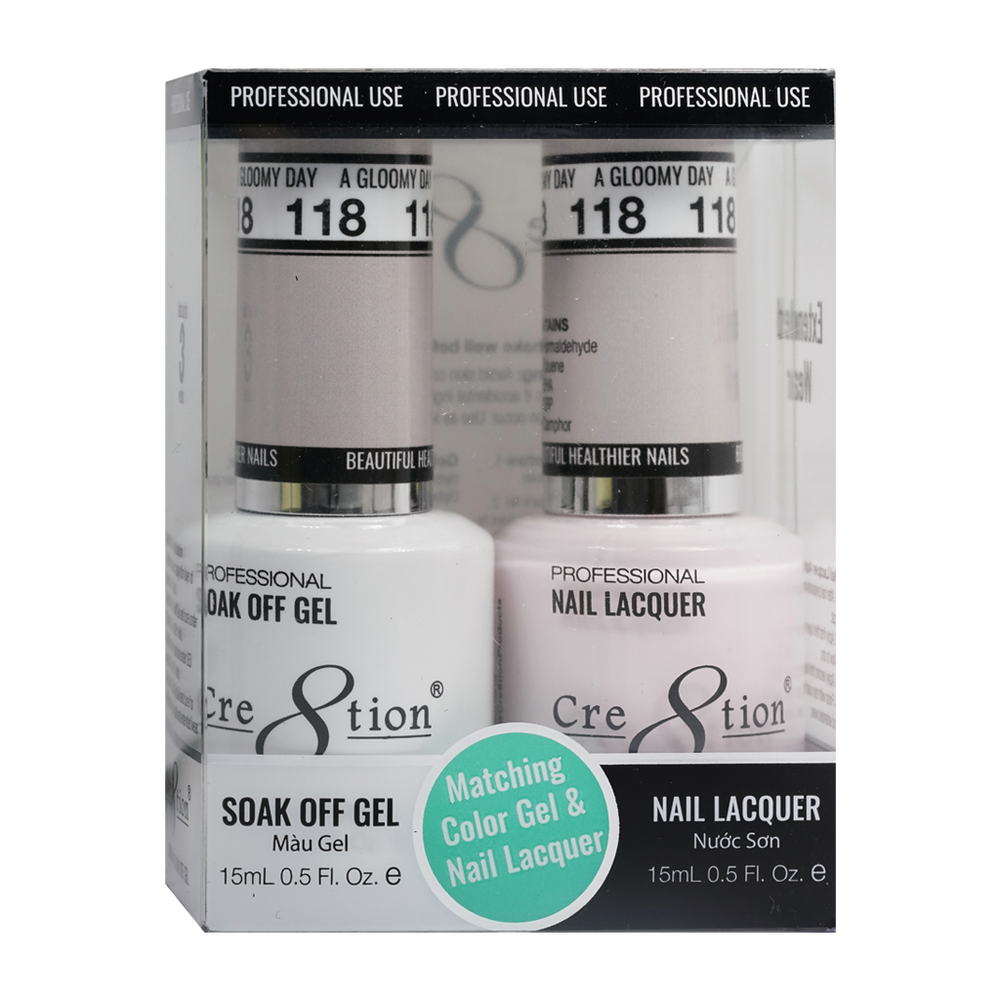 Cre8tion Gel Polish And Nail Lacquer, 118, 0.5oz, 0916-0959