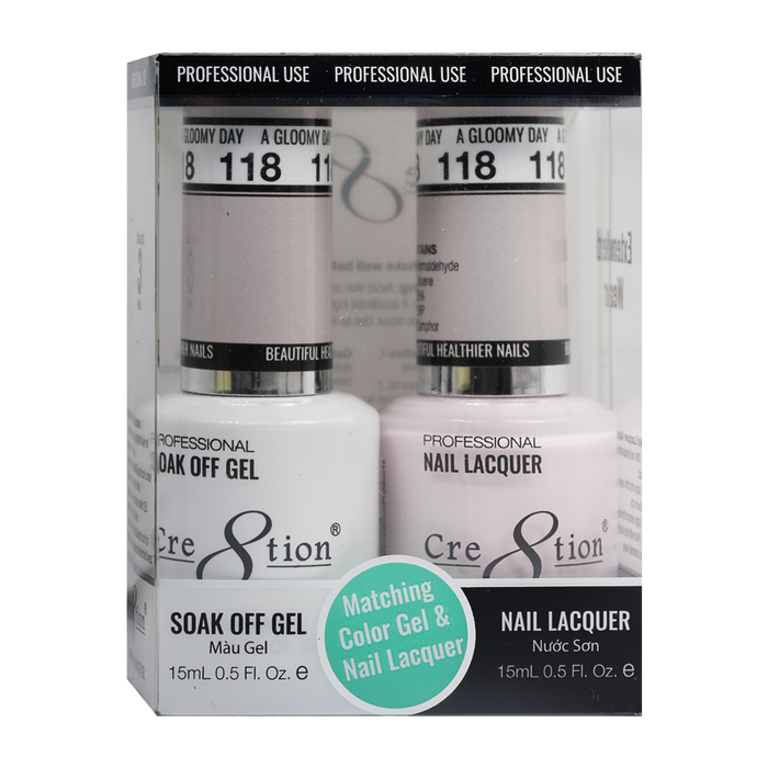 Cre8tion Gel Polish And Nail Lacquer, 118, 0.5oz, 0916-0959