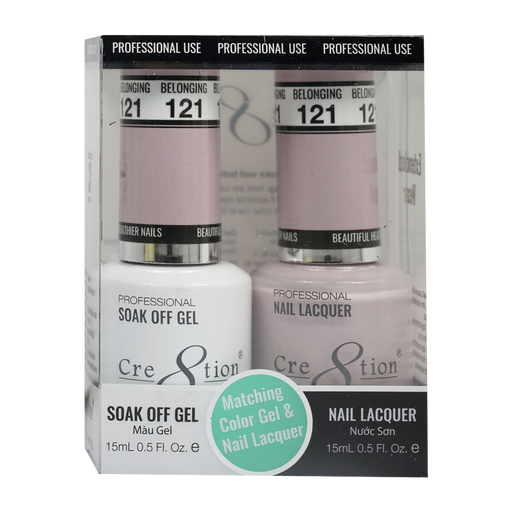 Cre8tion Gel Polish And Nail Lacquer, 121, 0.5oz, 0916-0962