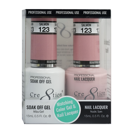 Cre8tion Gel Polish And Nail Lacquer, 123, 0.5oz, 0916-0964