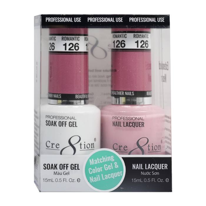 Cre8tion Gel Polish And Nail Lacquer, 126, 0.5oz, 0916-0967