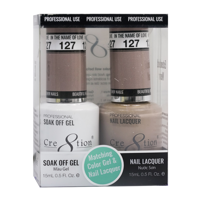 Cre8tion Gel Polish And Nail Lacquer, 127, 0.5oz, 0916-0968
