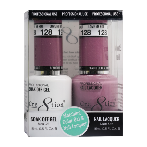 Cre8tion Gel Polish And Nail Lacquer, 128, 0.5oz, 0916-0969