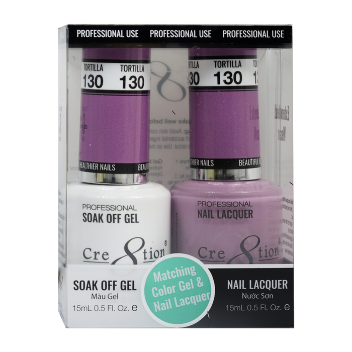 Cre8tion Gel Polish And Nail Lacquer, 130, 0.5oz, 0916-0971