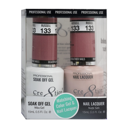 Cre8tion Gel Polish And Nail Lacquer, 133, 0.5oz, 0916-0974