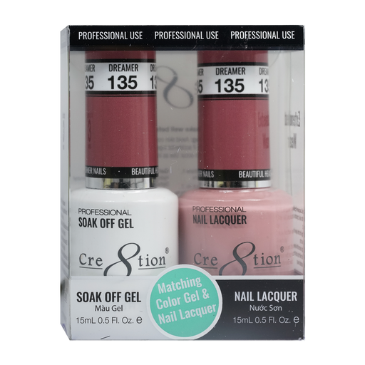 Cre8tion Gel Polish And Nail Lacquer, 135, 0.5oz, 0916-0976