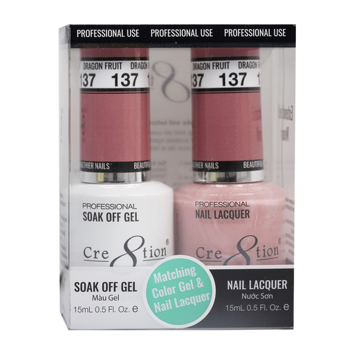 Cre8tion Gel Polish And Nail Lacquer, 137, 0.5oz, 0916-0978