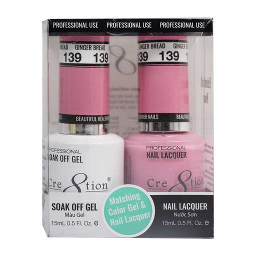 Cre8tion Gel Polish And Nail Lacquer, 139, 0.5oz, 0916-0980