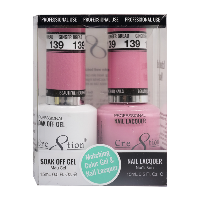 Cre8tion Gel Polish And Nail Lacquer, 139, 0.5oz, 0916-0980